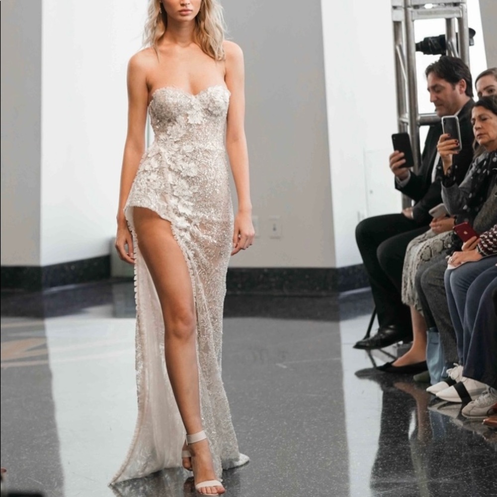 Berta bridal wedding dress 20-120 High leg slit strapless sweetheart ling 42 2